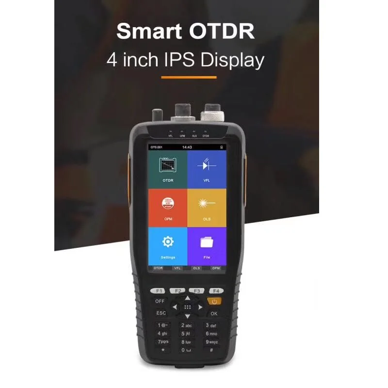 Ручной OTDR 22/20 дБ 60 км 1310 нм с VFL оптический источник света|Оптоволоконное