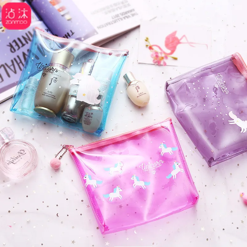 Дорожные аксессуары прозрачная косметичка портативная маленькая свежая