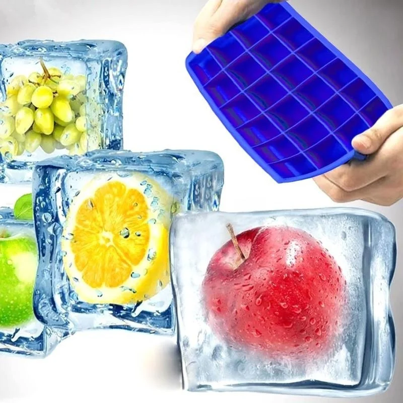 15-полости большой кубический лед пудинг для желе мыла форма лоток силиконовые