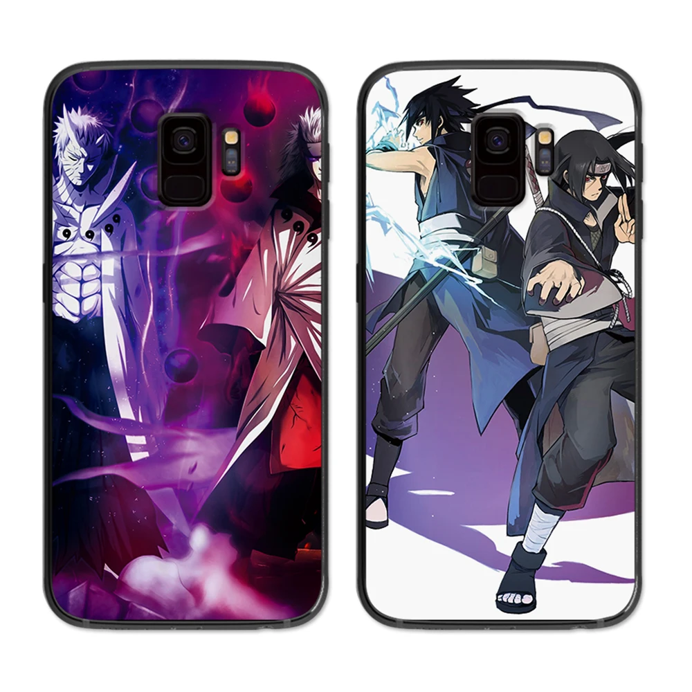 Hokage Naruto and Sasuke soft phone cover case for Samsung Galaxy S6 S7 S8 S9 S10e Plus Note 8 9 Cases | Мобильные телефоны и