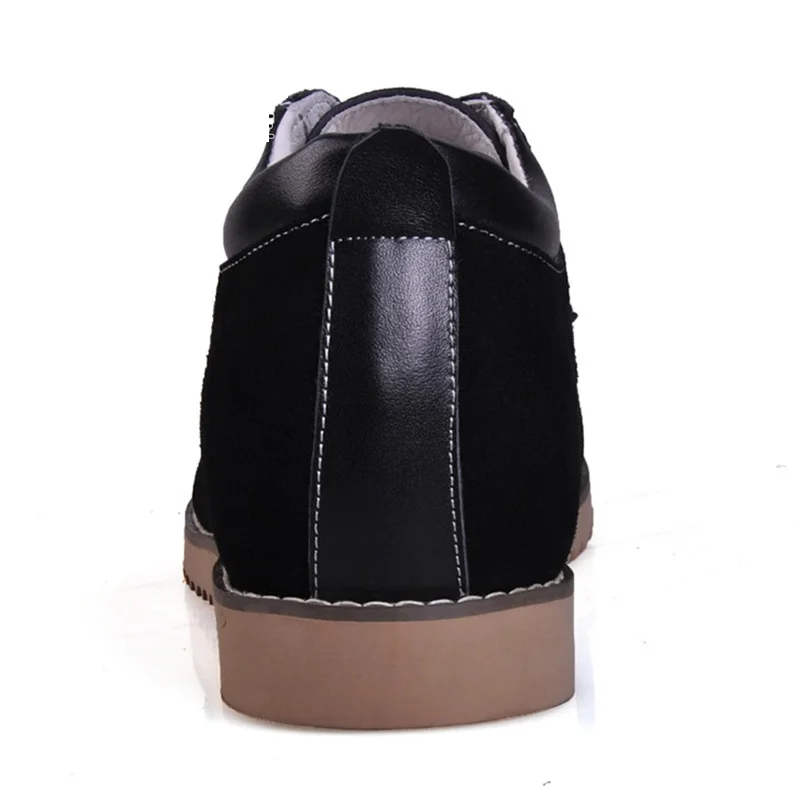 JC164 Casual Comfortable Cow Suede Leather Elevated Shoes with Hidden Insoles Height Increasing 5CM for Men | Обувь