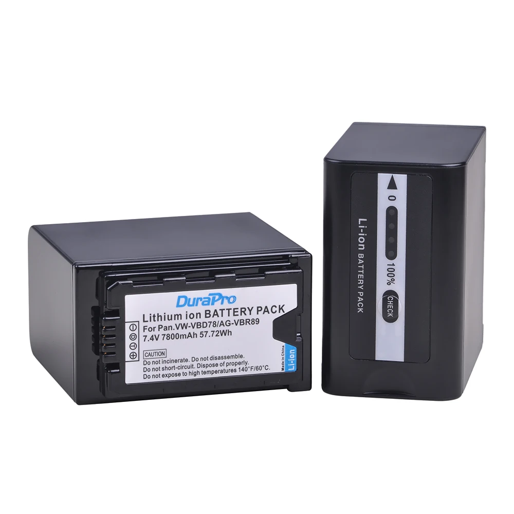 4Pc 7800mAH VW-VBD78 VBD78 AG-VBR89 Аккумулятор для Panasonic AJ-HPX260MC HPX265MC PX270 PX285MC PX298 AG-FC100 VBD58 VBD29 |