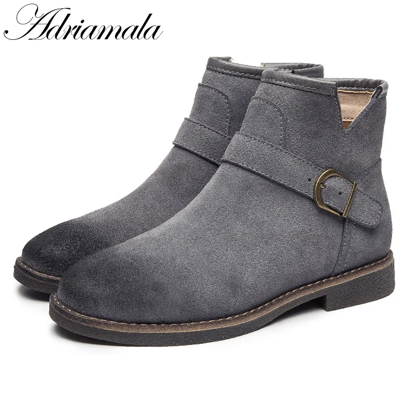 Женские ботильоны кожа на низком каблуке осень 2017 г. Разделение квадратный