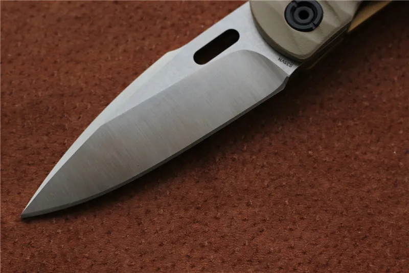 Складной нож MIKER SMF-2 медные прокладки лезвие S35VN G10 + титановая ручка походные
