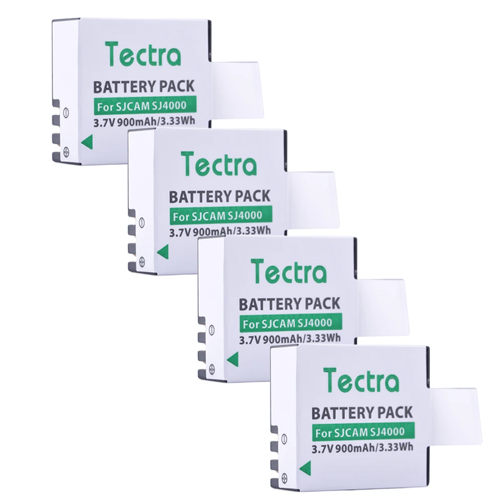 4 шт. аккумуляторы для экшн-камеры AKASO Crosstour SJCAM SJ4000 M10 SJ5000 4K |