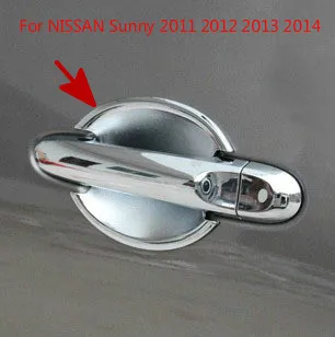 Хромированная дверная ручка из АБС-пластика для NISSAN Sunny 2011 2012 2013 2014 | Автомобили и