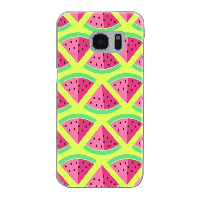 H350 Watermelon Fruit Pink Transparent Hard PC Case Cover For Samsung Galaxy S Note 3 4 5 6 7 8 9 Edge Plus |