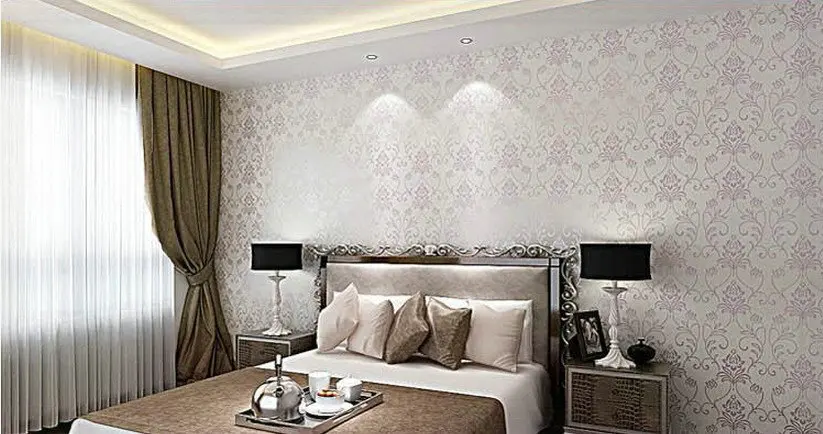 Wallpaper modern European dark bedroom living room study sofa TV wall backdrop PVC wallpaper papel de parede 3d|wallpaper red|wallpaper girlpvc