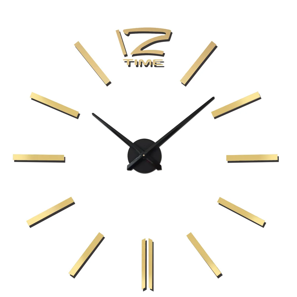3D часы настенные Horloge домашний декор кварцевые DIY Наклейка для настенных часов