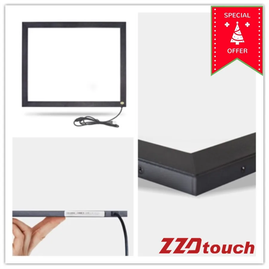 ZZDTOUCH 24 дюймов инфракрасный сенсорный экран 2 точек касания ИК сенсорная рамка