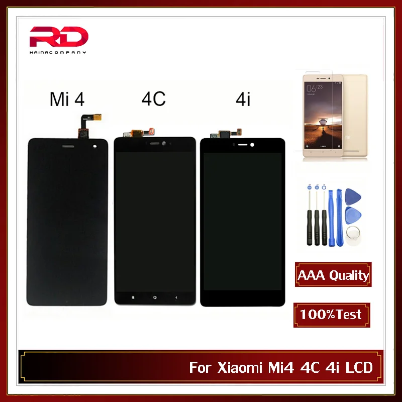 Mi4 для Xiaomi ЖК дисплей MI4C сенсорный экран дигитайзер Mi 4 4C 4i Mi4i Сенсорная панель 5 0