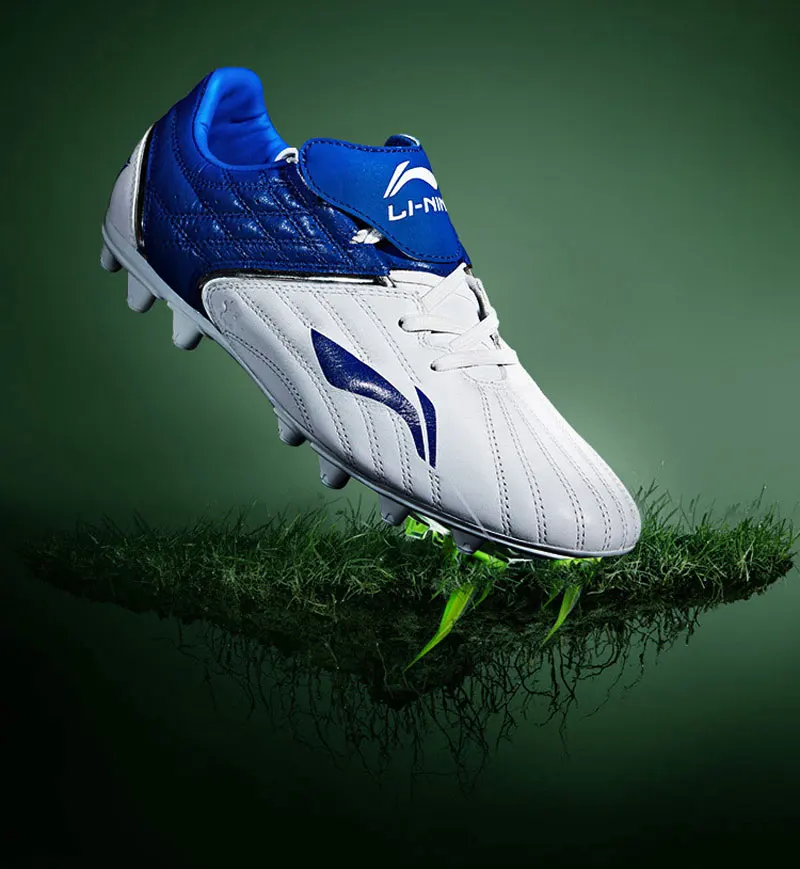 Li-Ning/мужские кроссовки из серии CATTLEHIDE, противоскользящие, износостойкие, с подкладкой AG, спортивная обувь, удобные кроссовки ASFM025 YXZ078