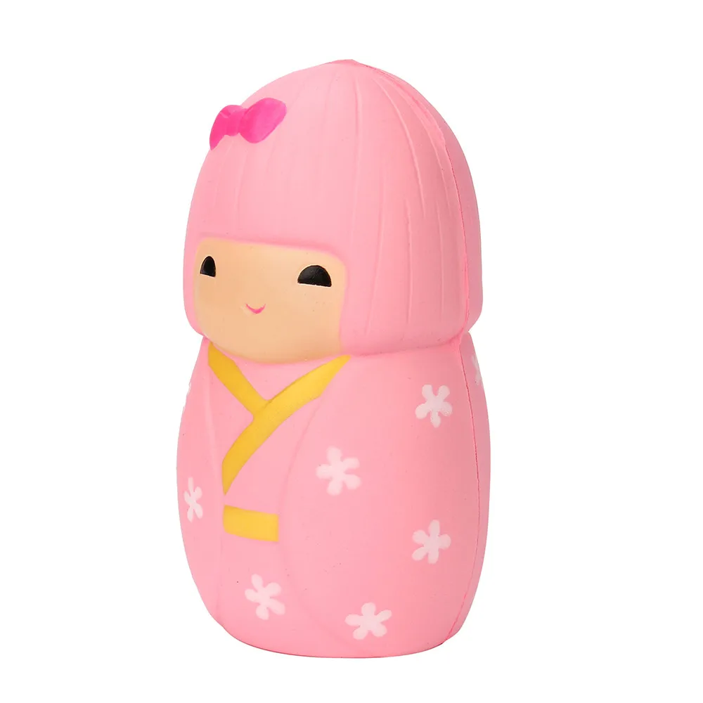 Jumbo Squishy Kawaii японское кимоно кукла для девочки медленно поднимающаяся подвеска на