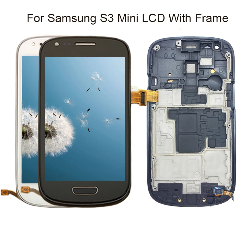 Для Samsung Galaxy S3 Mini I8190 i8190N i8195 i8200 с рамкой сенсорный экран дигитайзер в сборе Замена