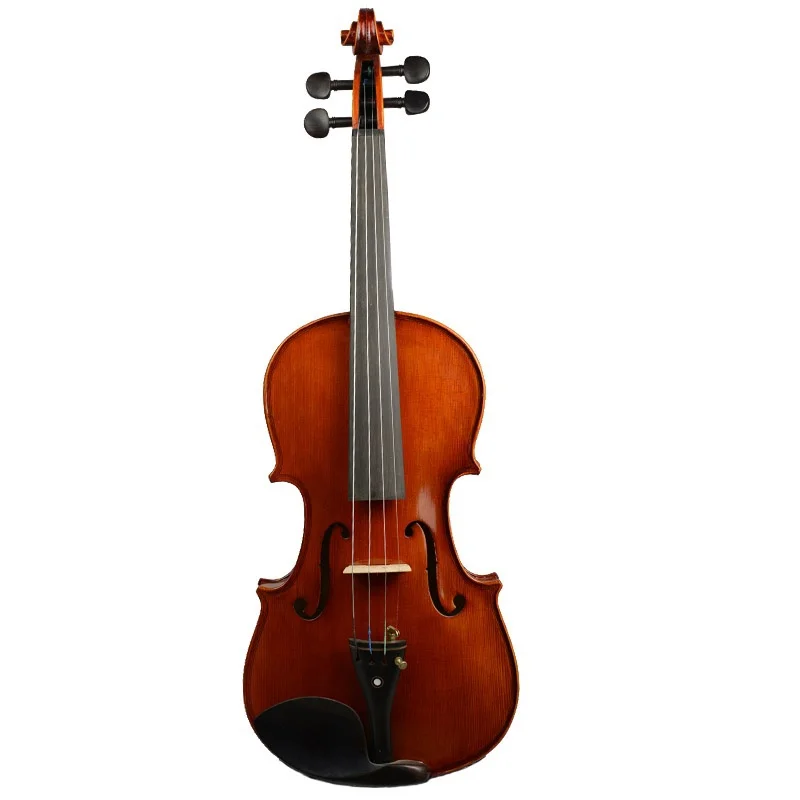 Скрипка Solidwood 4/4 скрипка ель Топ пылающий задний Набор мощный звук скрипка
