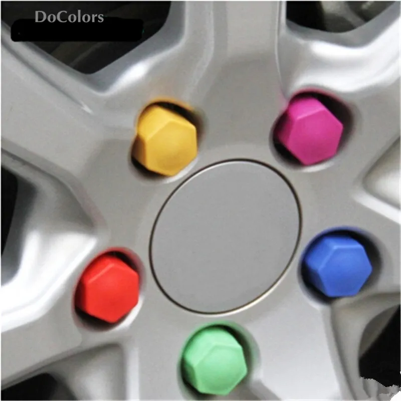 

DoColors Car Wheel Hub Nuts Bolts Screw Cover case For SEAT Ibiza Leon Toledo Arosa Alhambra Exeo FR Supercopa Mii Altea Cordoba