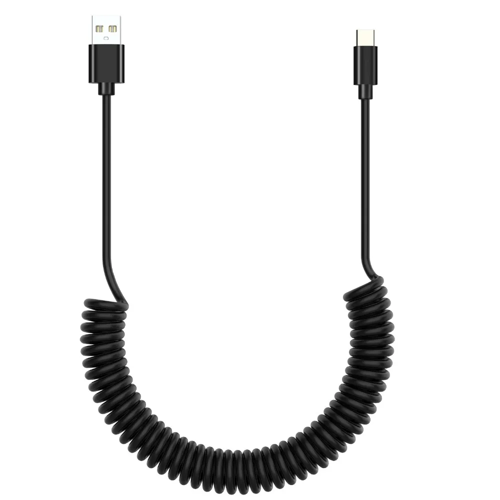 Robotsky 2.4A Spring USB Type C usb-c Fast Charging Data Cable Sync Charger For XiaoMi Huawei Letv Smart phone | Мобильные телефоны