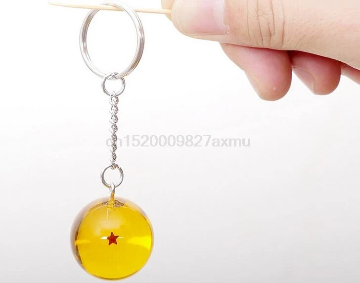 50Set Anime Goku Dragon Ball Super Keychain 3D 1-7 Stars Cosplay Crystal Key chain Collection Toy Gift key Ring 7PCS/Set | Украшения и