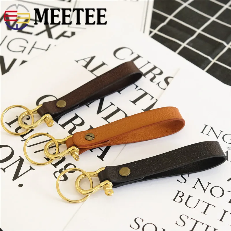 Meetee 2/4 шт. 16*18 мм ручной работы кожаные винтажные латунные подковы с