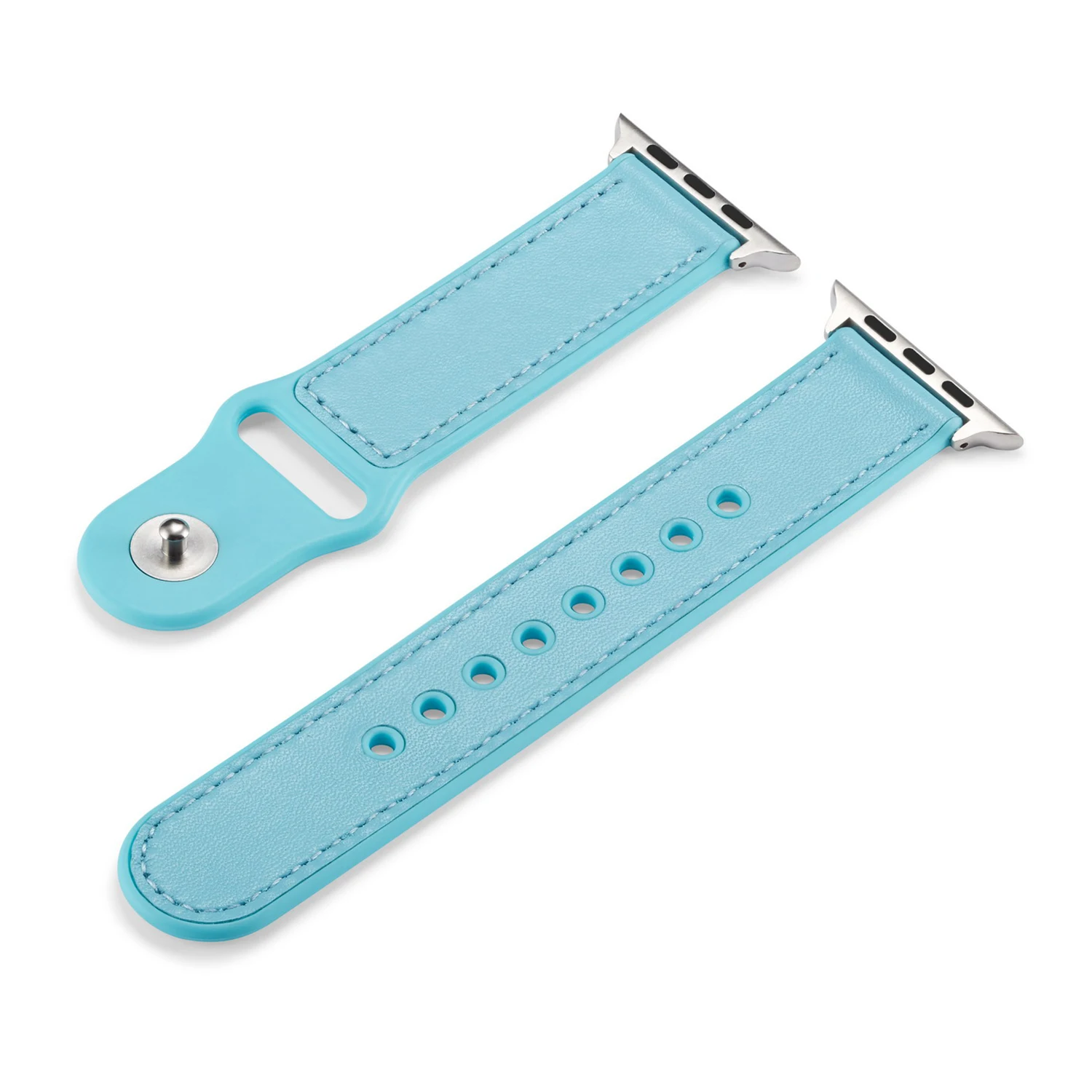 Кожа+ силикон correa для Apple Watch 4 ремешок 42 мм 38 мм 44 мм 40 мм браслет iwatch Band 3 2 аксессуары