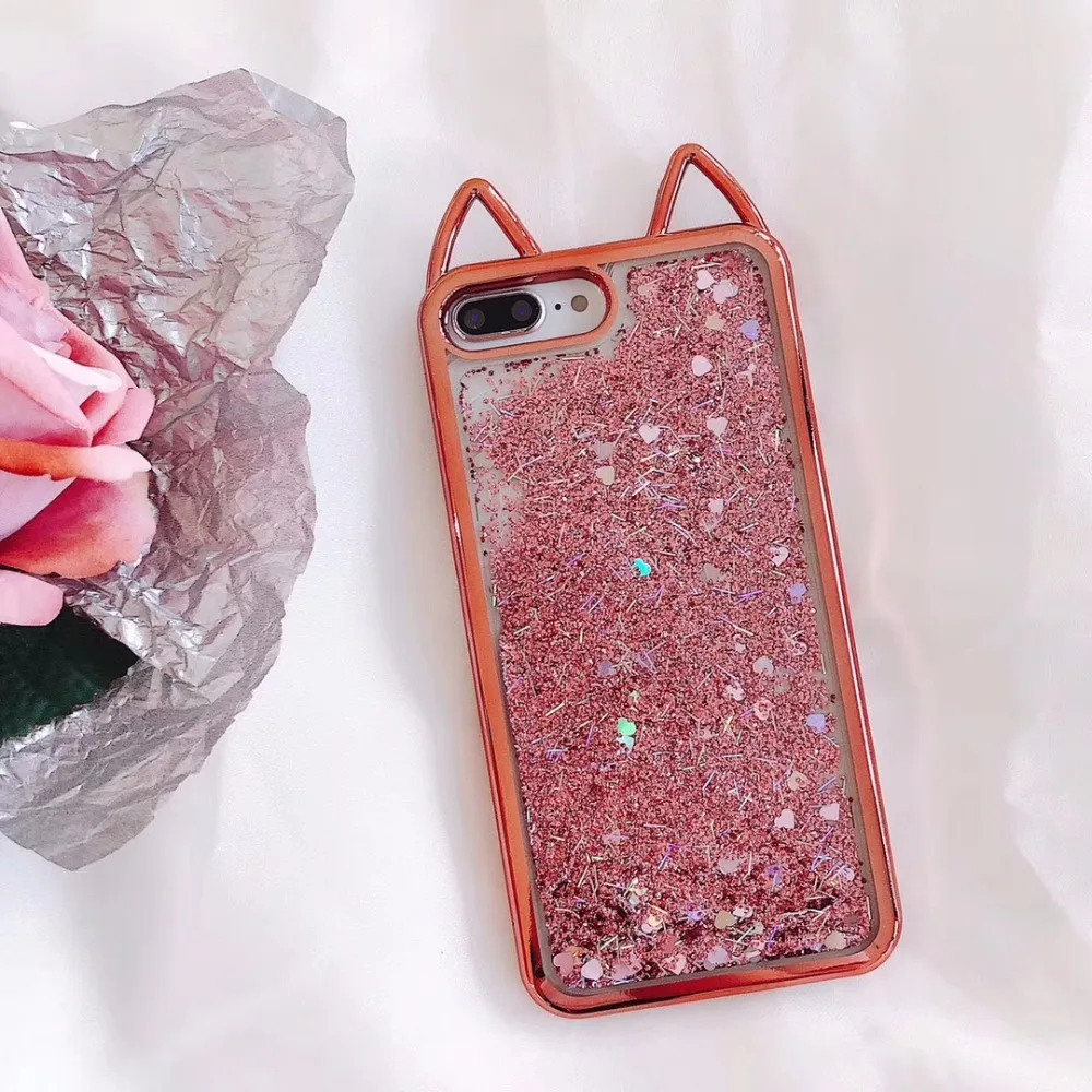 ZMASI Bling зыбучие пески телефон чехол для iPhone X чехлы 8 7 6 S Plus задняя крышка