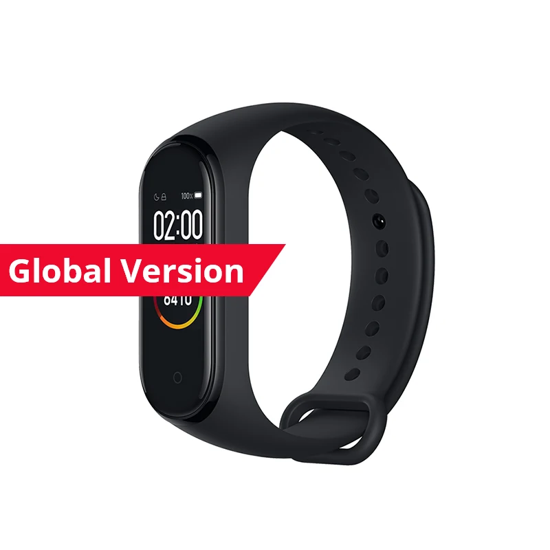 Global Version Black Xiaomi Mi Band 4 глобальная версия многоязычный браслет 135 мАч Bluetooth 5,0 умные часы - Цвет: Global Version Black