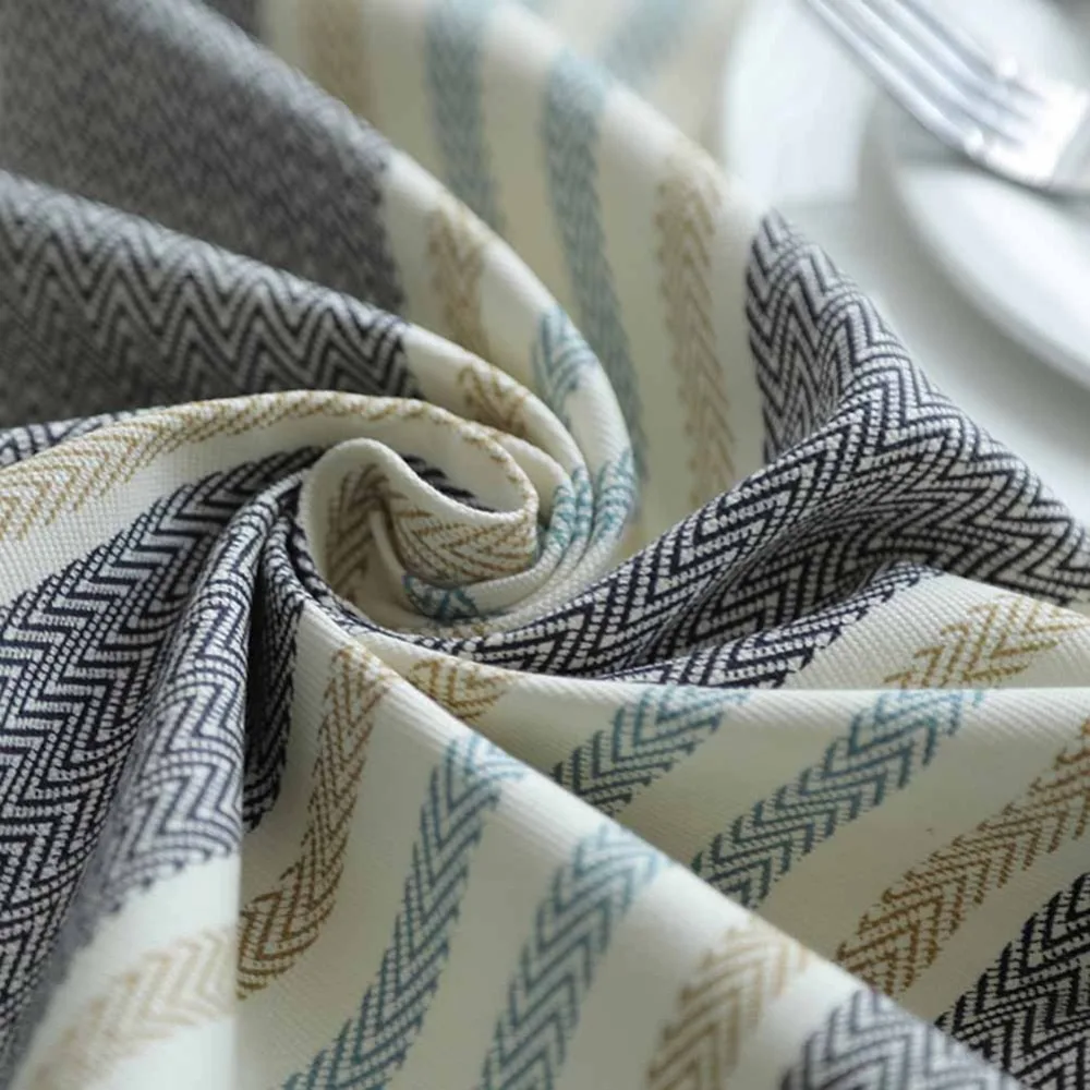 Meijuner скатерть Современная Минималистичная хлопковая в полоску с геометрическим