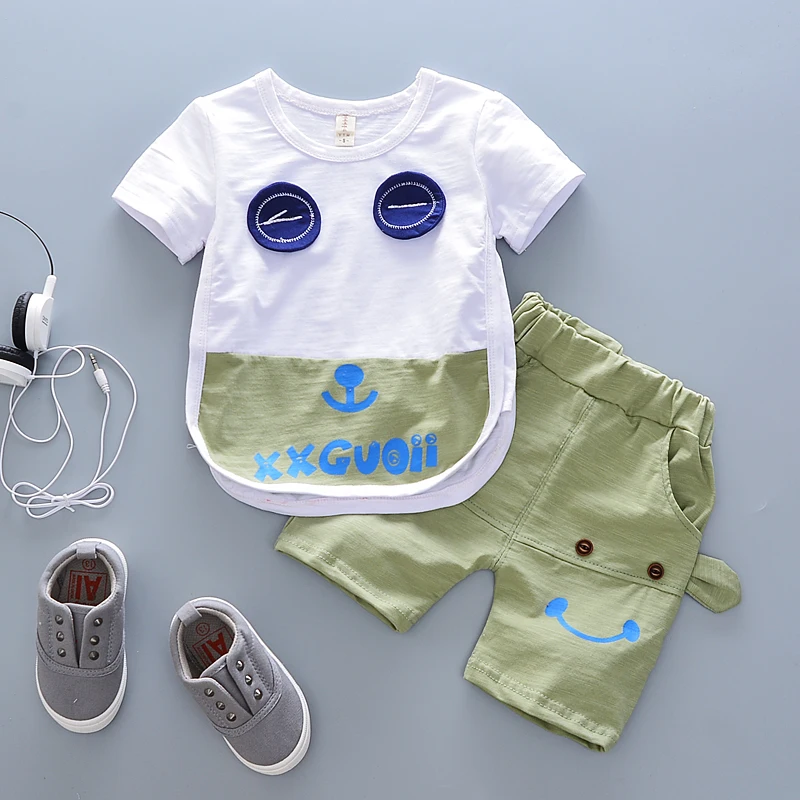 Одежда для детей летний комплект с короткими рукавами От 1 до 3 лет 4 5 новая