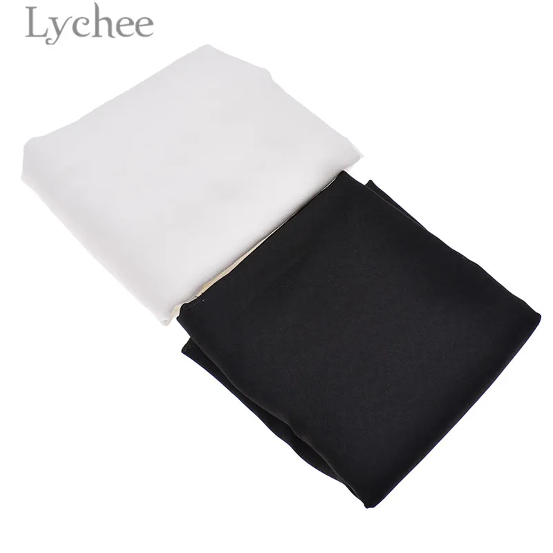 Lychee Life 1 5 м x односторонние клейкие подкладки белая черная ткань высокое качество