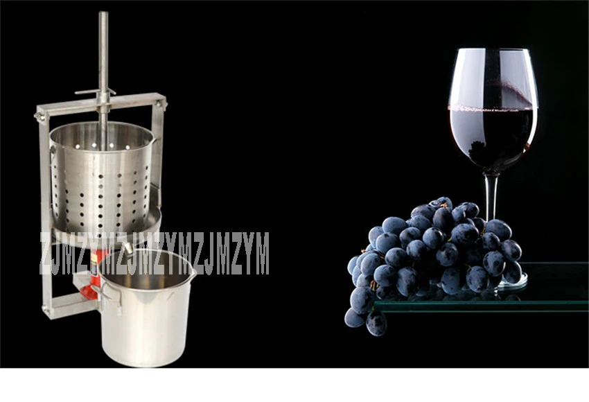 304 нержавеющая сталь пресс машина брожения остатка пресс ing On пустое ведро винограда вина Марка Saperate машина руководство вино
