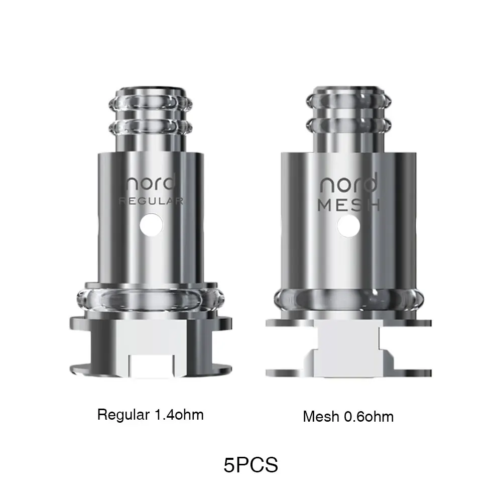 Original 5pcs SMOK Nord Replacement Coil with Regular 1.4ohm and 0.6ohm Mesh for KIt Electronic Cigarette | Электроника