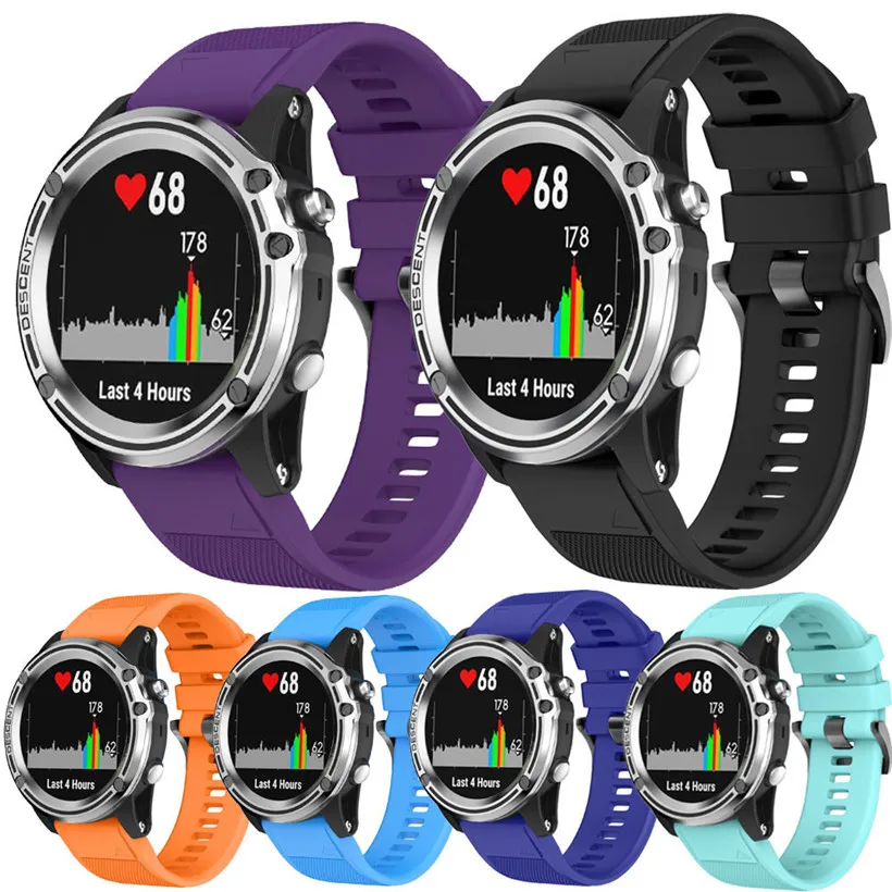 CARPRIE сменный силиконовый мягкий быстросъемный набор ремешок для Garmin Descent Mk1 GPS