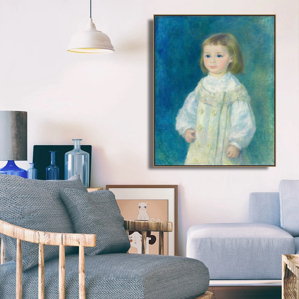 Lucie Berard от Auguste Renoir Wall Art Холст с печатью постера живопись каллиграфия