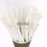white paper straws thickned diameter 6mm8mm9mm10mm wedding birthday party drinking straw wholesale