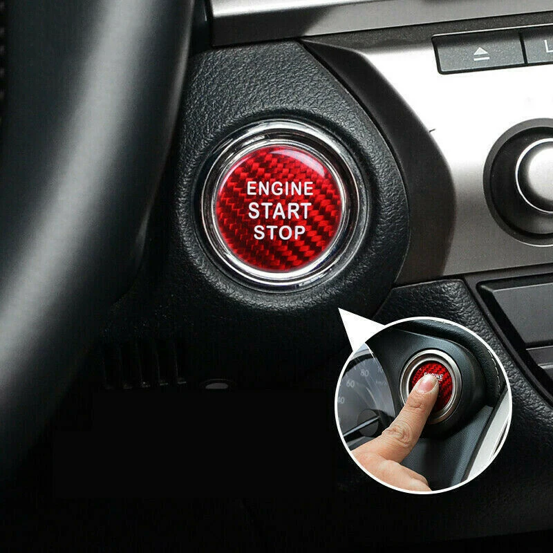 Накладка на кнопку двигателя красное украшение для LEXUS IS250/350/200T Замена практичная