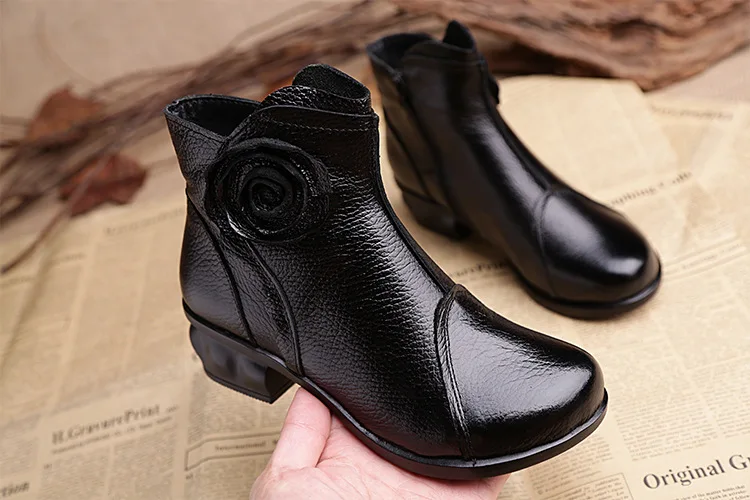 Xiuteng/высокое качество; Mujer Chaussure; женские ботинки из натуральной кожи; повседневные женские туфли-лодочки; зимние сапоги; плюшевые зимние сапоги для женщин
