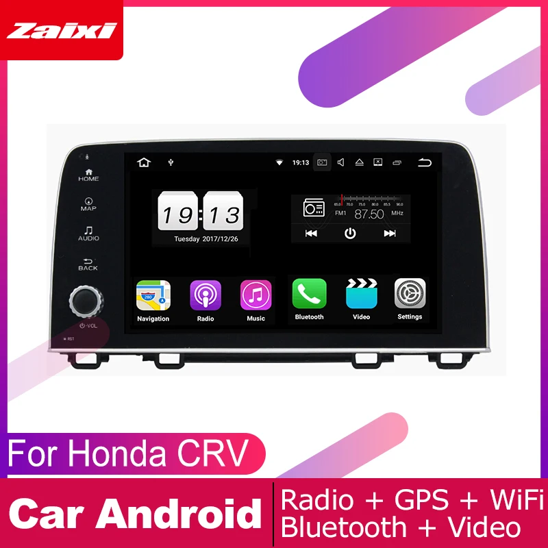 Автомобильный gps мультимедийный плеер Android для Honda CRV CR V 2017 2018 2019 автомобильный dvd