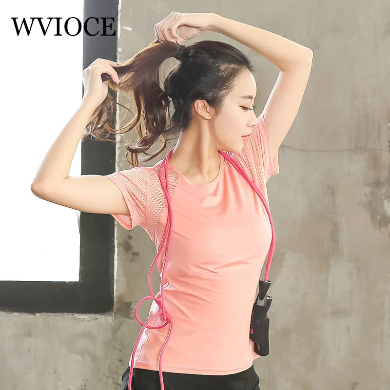 Women Plus Size Fitness Shirts Workout Mesh Sports T Shirt Quick Dry Running Gym Breathable Yoga Tops L-XXXXL | Спорт и развлечения
