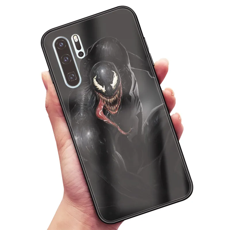 AE 1694 Venom Marvel Роскошный чехол для телефона, мягкий силиконовый стеклянный чехол для huawei Honor V mate P 9 10 20 30 Lite Pro Plus Nova 2 3 4 5 - Цвет: AE 1694