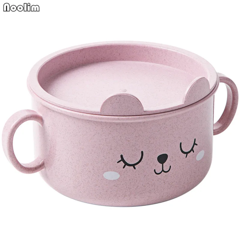 Миска для лапши NOOLIM с ручкой контейнер еды домашняя мультяшная милая посуда