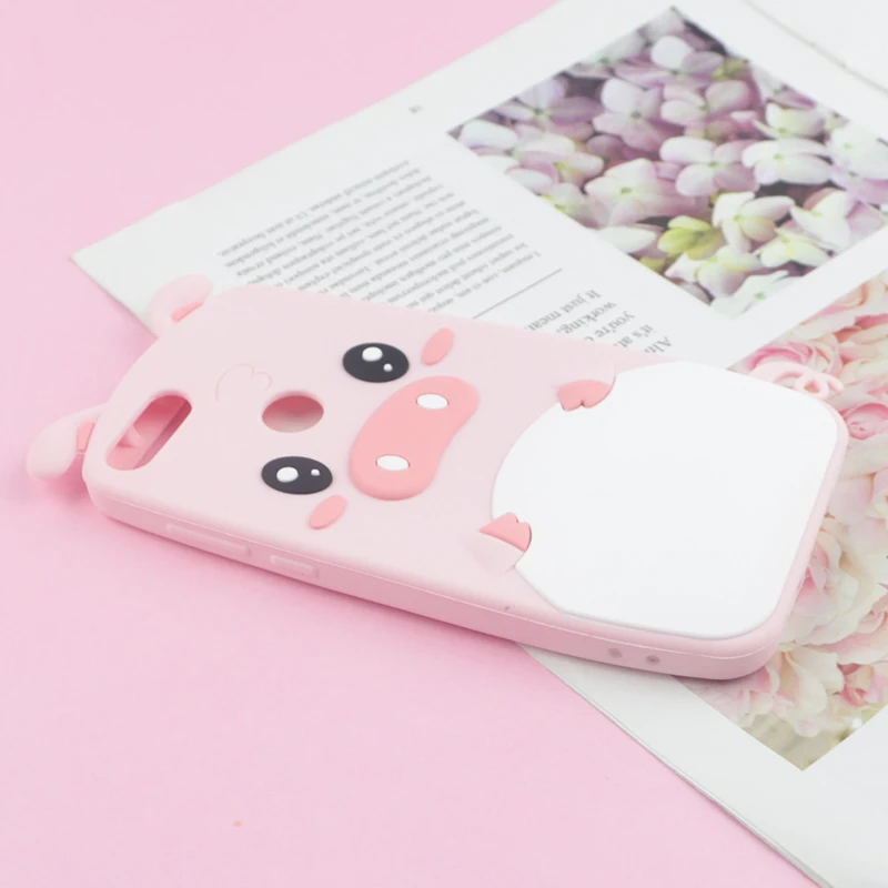 Модный чехол с 3D рисунком поросенка для huawei P Smart P8 Lite P9 P10 P20 Lite P30 Pro P Smart+ Капа Fundas милый чехол с рисунком свиньи