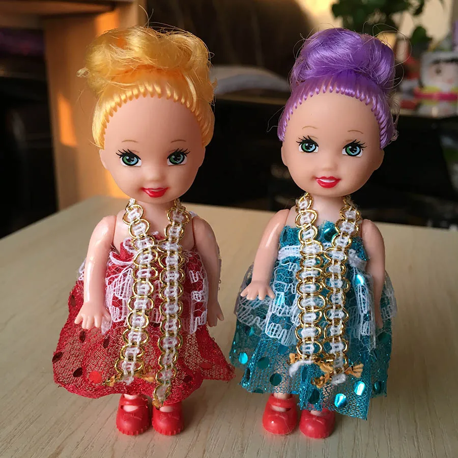 4 шт./лот милая кукла игрушка подвижное тело с одеждой куклы Келли смешанный стиль