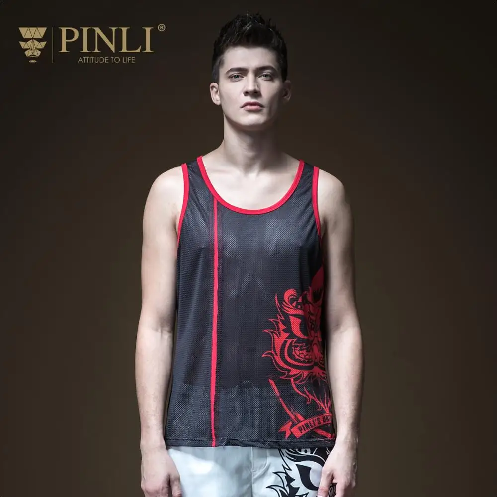 2019 реальная спортивная рубашка Топ для фитнеса мужчин Camiseta Tirantes Hombre Pinli летняя