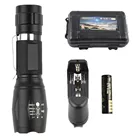 Светодиодный светильник-вспышка, двойной светильник, источник вспышки, светильник светодиодный, телескопический фокусирующий, перезаряжаемый, уличный светильник, масштабируемый, используется батарея 18650