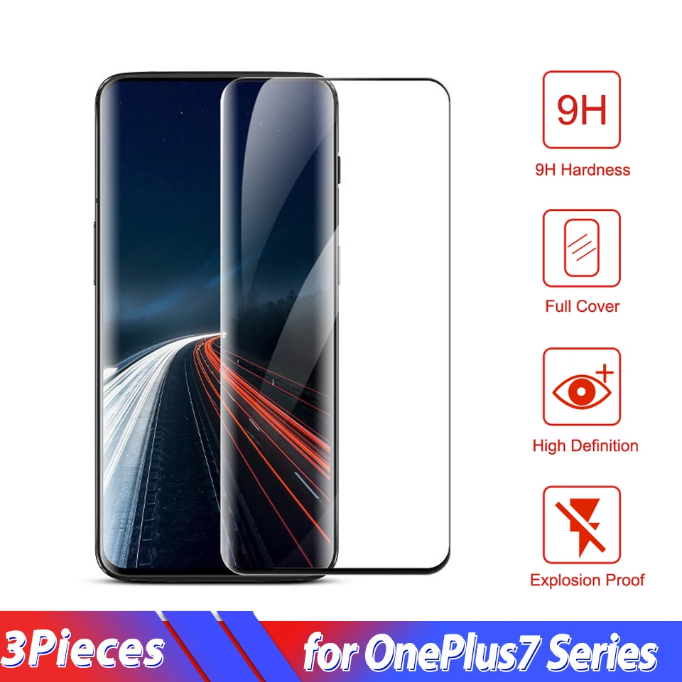 Стекло для телефона One Plus 7 Pro закаленное стекло OnePlus защитное протектор экрана 1 +