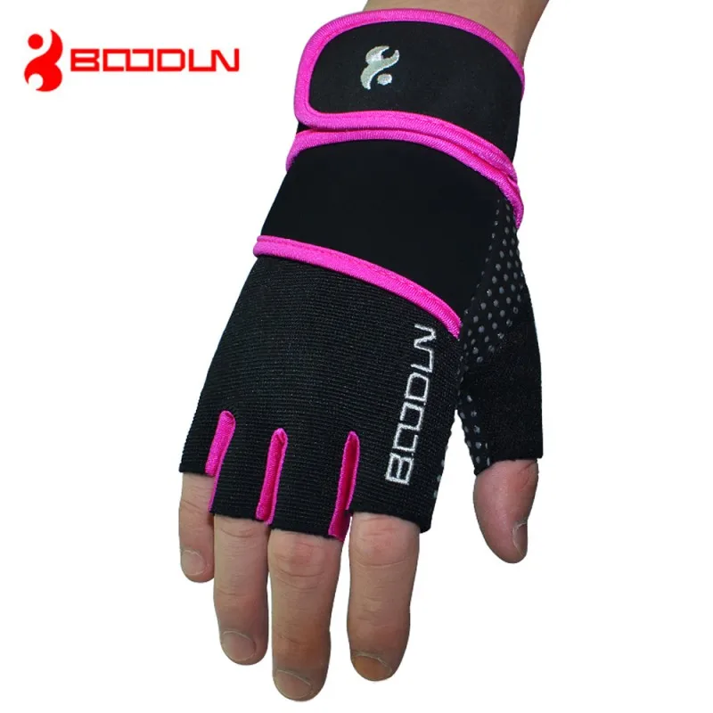 Перчатки с открытыми пальцами перчатки для тренажерного зала фитнеса тяжелой