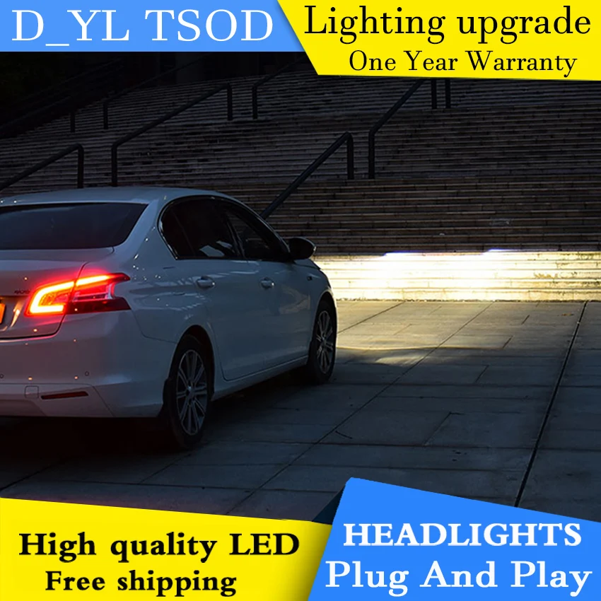 Car Styling Headlights for Peugeot 408 2014-2016 LED Headlight Head Lamp Daytime Running Light DRL Bi-Xenon HID | Автомобили и