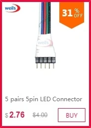 100 шт. 4 Pin гамма разъем адаптера иглы Мужской Двойной 4pin светодио дный 5050 RGB полосы