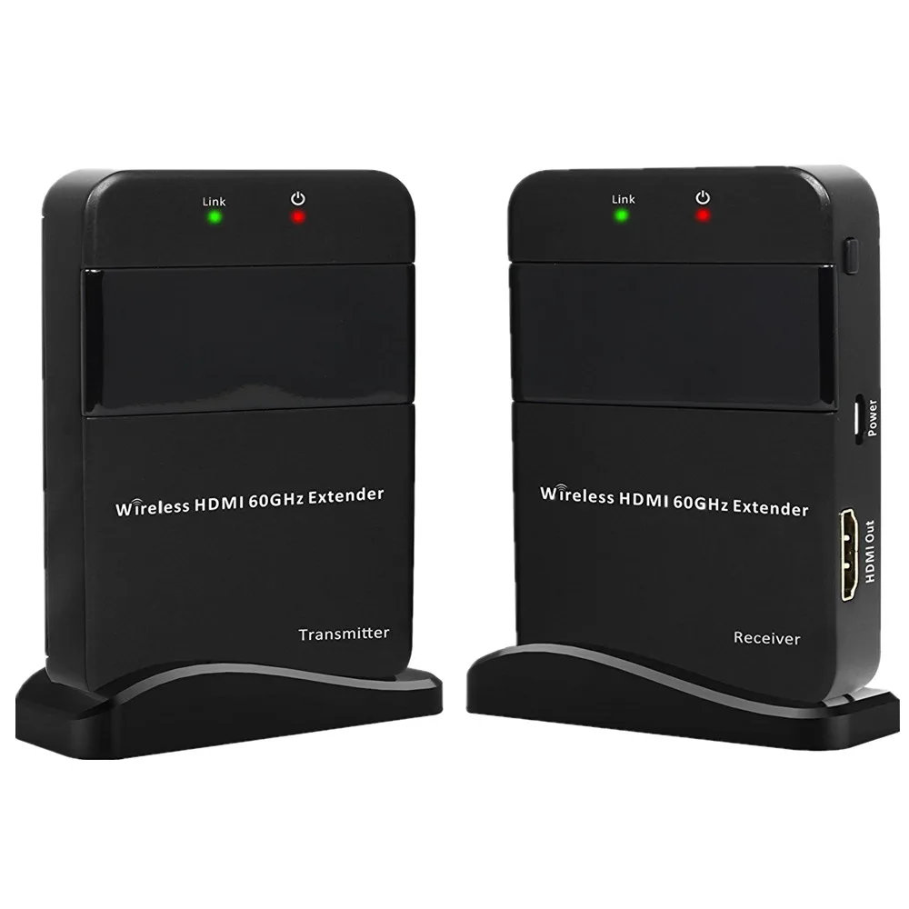 WHDI 30 м беспроводной HDMI передатчик приемник комплект поддержка 1080P HDMI Беспроводная передача видео 60 ГГц 98ft HDMI удлинитель беспроводной