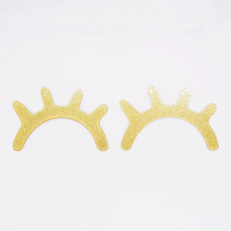 2pcs gold 2шт Единорог вечерние милые деревянные 3D ресницы настенные стикеры Единорог День Рождения украшения детский душ украшения для дома - Цвет: 2pcs gold